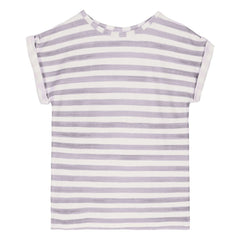 Studio Bohème - Camiseta de Algodón Orgánico a Rayas Bama | Lavanda