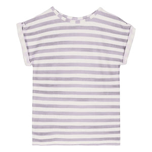 Studio Bohème - Camiseta de Algodón Orgánico a Rayas Bama | Lavanda