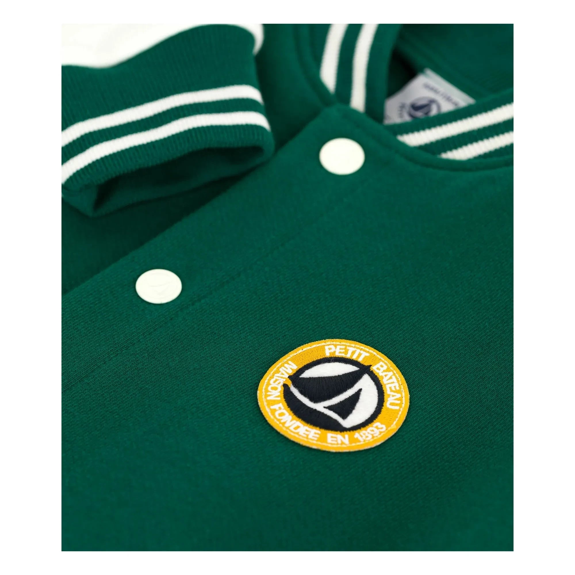 Petit Bateau - Chaqueta teddy | Verde cromo