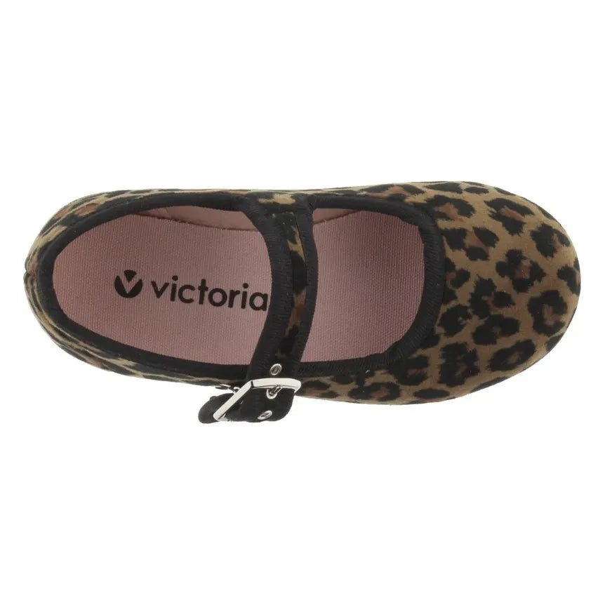 Victoria - Zapatillas de ballet Gong Fu Leopard | Marrón