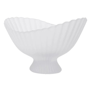 Ferm Living - Cuenco de cristal con pedestal | Blanco