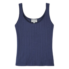 Emile et Ida - Camiseta sin mangas de algodón modal | Azul marino