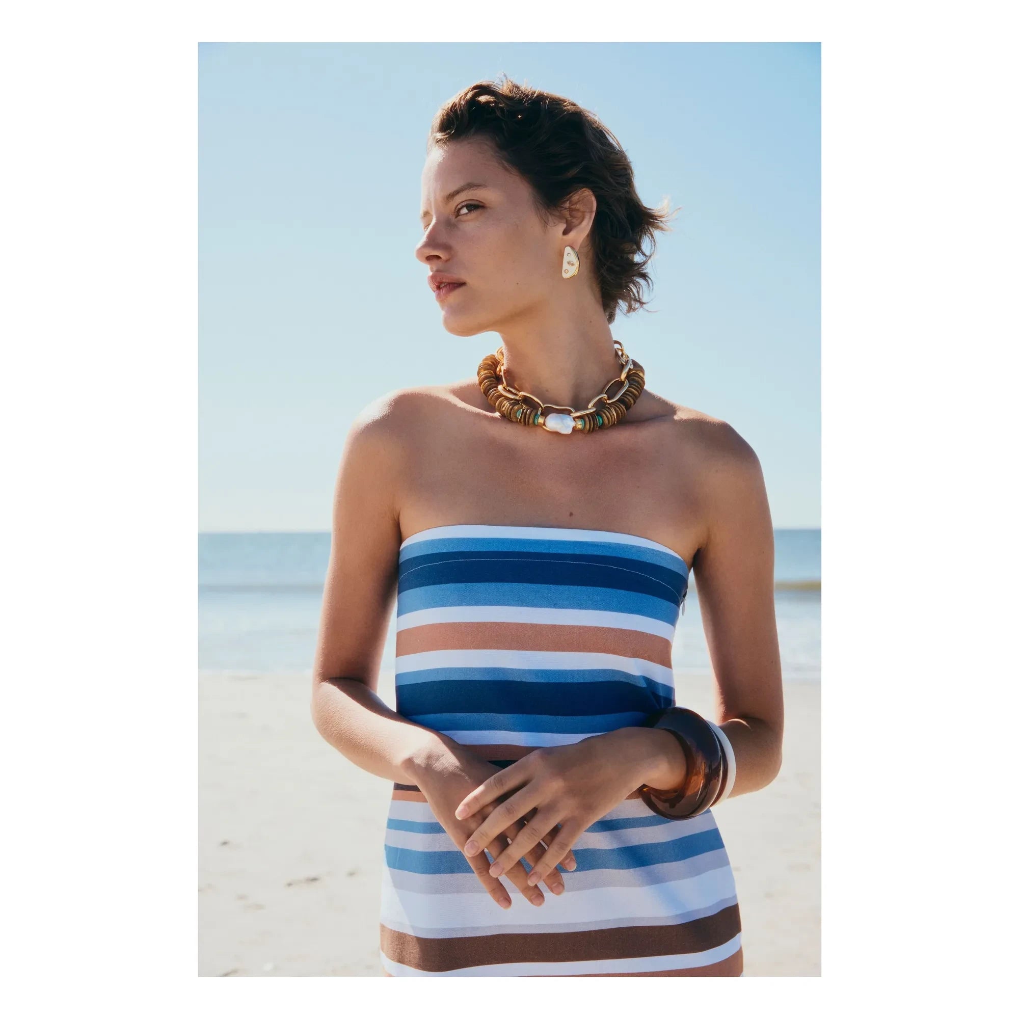 Lizzie Fortunato - Pulsera marrón | Marrón