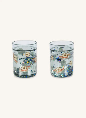 Konges Sløjd - Kick It Glitter Bardaklar - 2'li Set | Yeşil