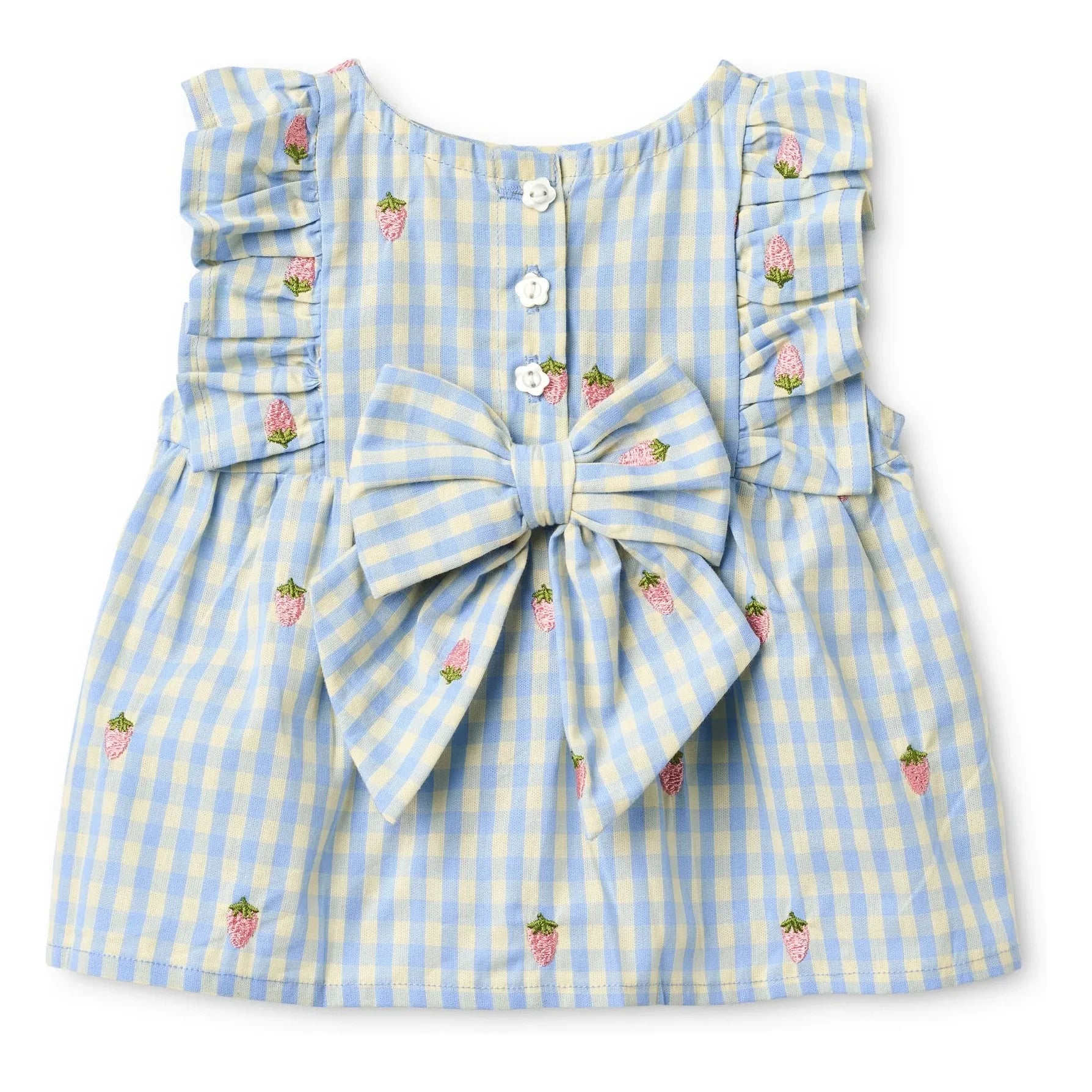 Flöss - Vestido Millie Gingham | Azul claro