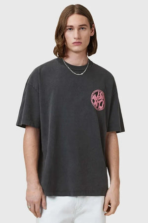 Camiseta de algodón AllSaints DISTORTION