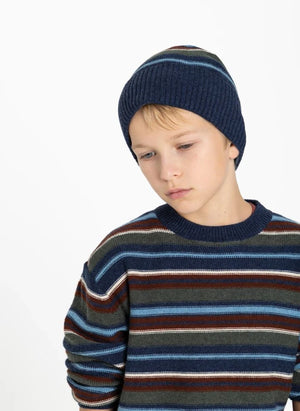 Smallable Kid - Suéter de Lana Rayas Matteo | Azul