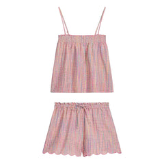 Louise Misha - Pijama Minala de algodón orgánico | Rosa