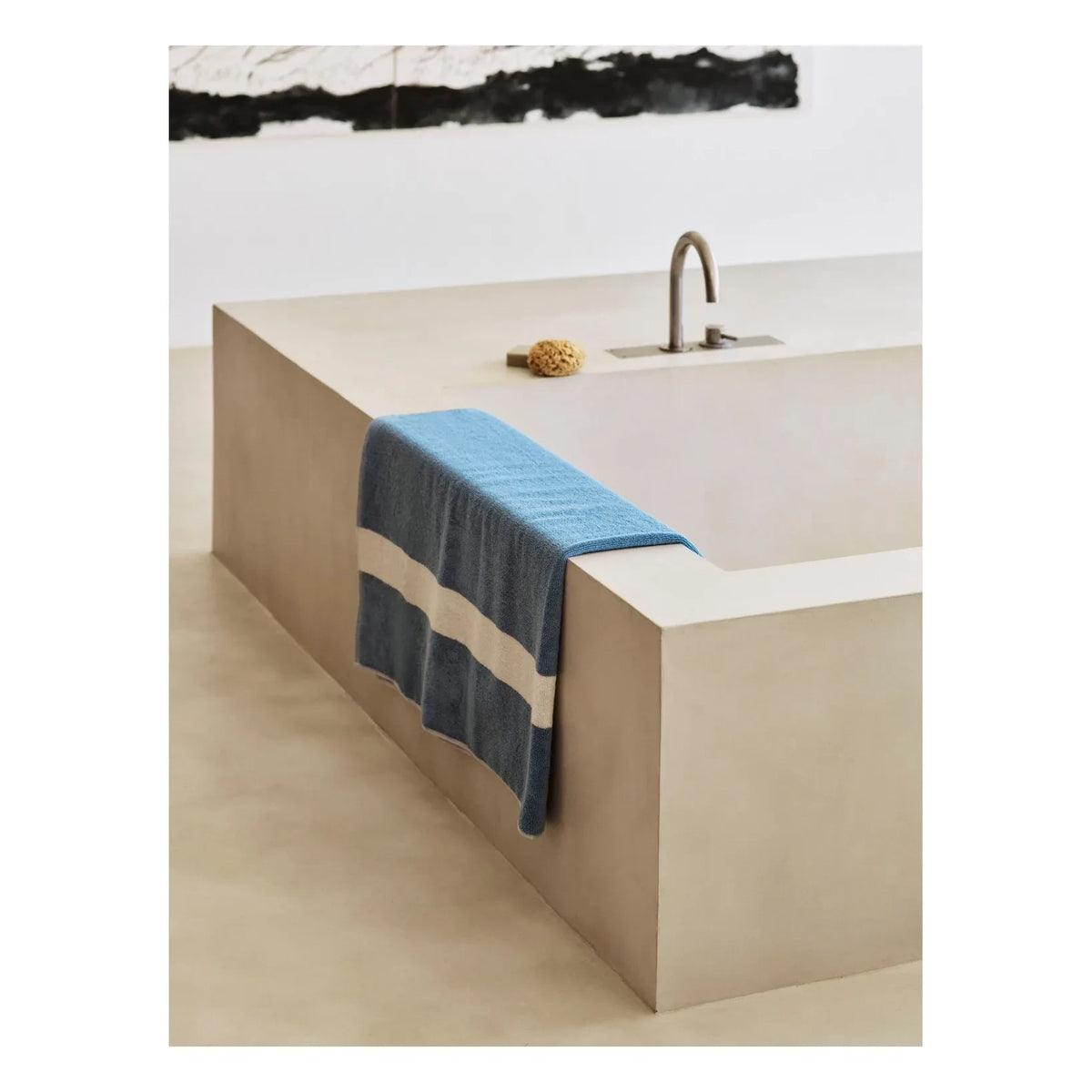 Hay - Çizgili Banyo Havlusu | Açık Mavi