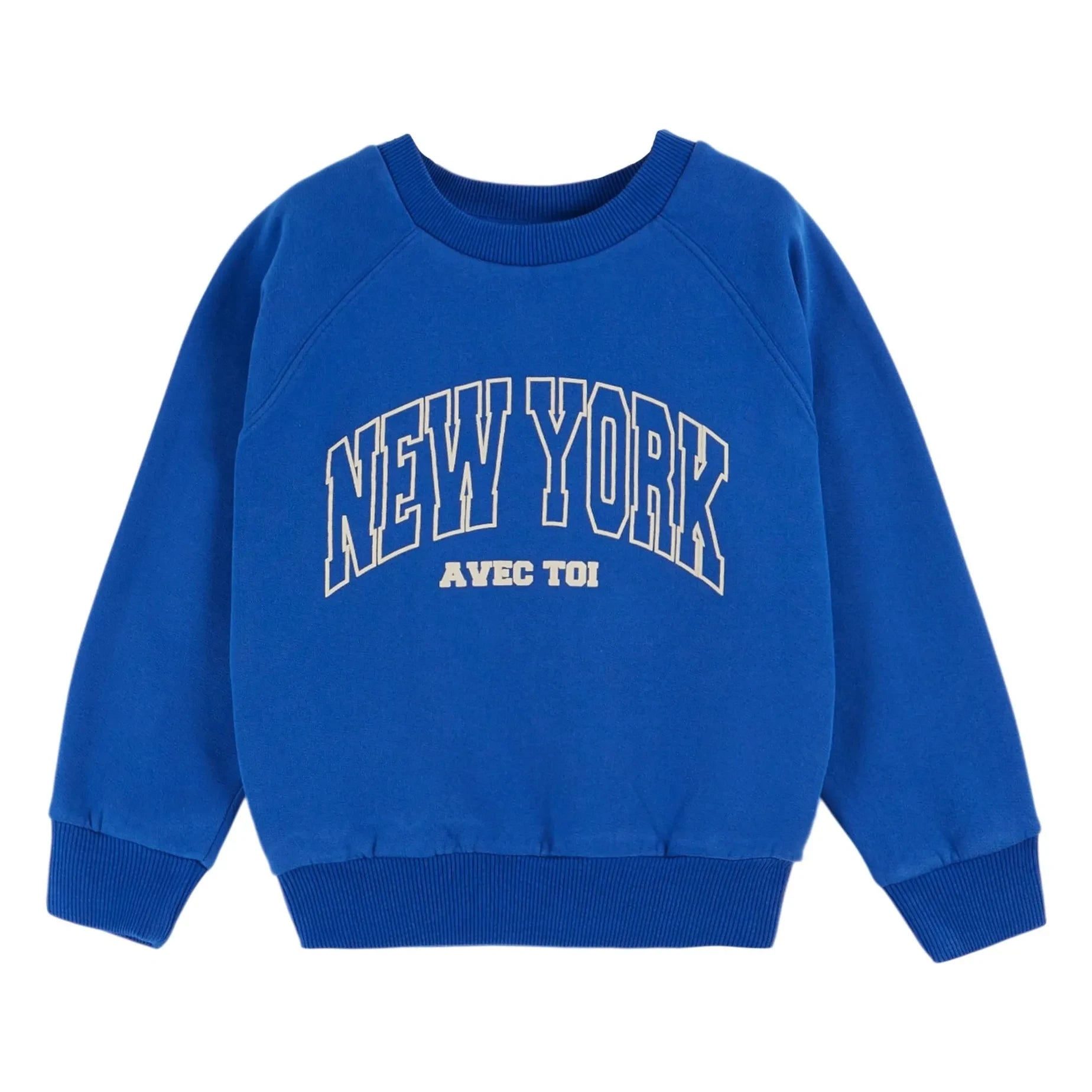 Emile et Ida - Sudadera Nueva York Algodón orgánico | Azul royal