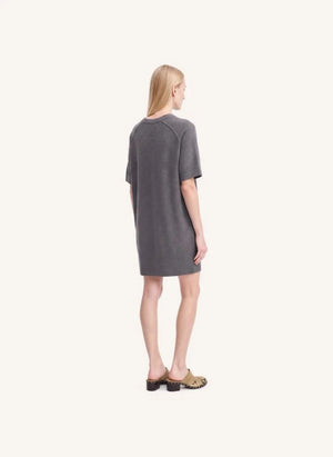 Vanessa Bruno - Vestido Hermione de lana merino | gris jaspeado