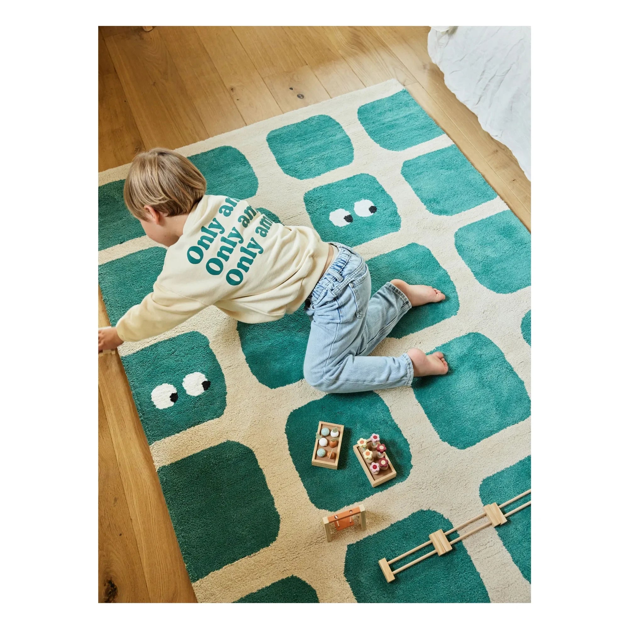 Bleuu-studio - Alfombra Bidules | Azul Verde