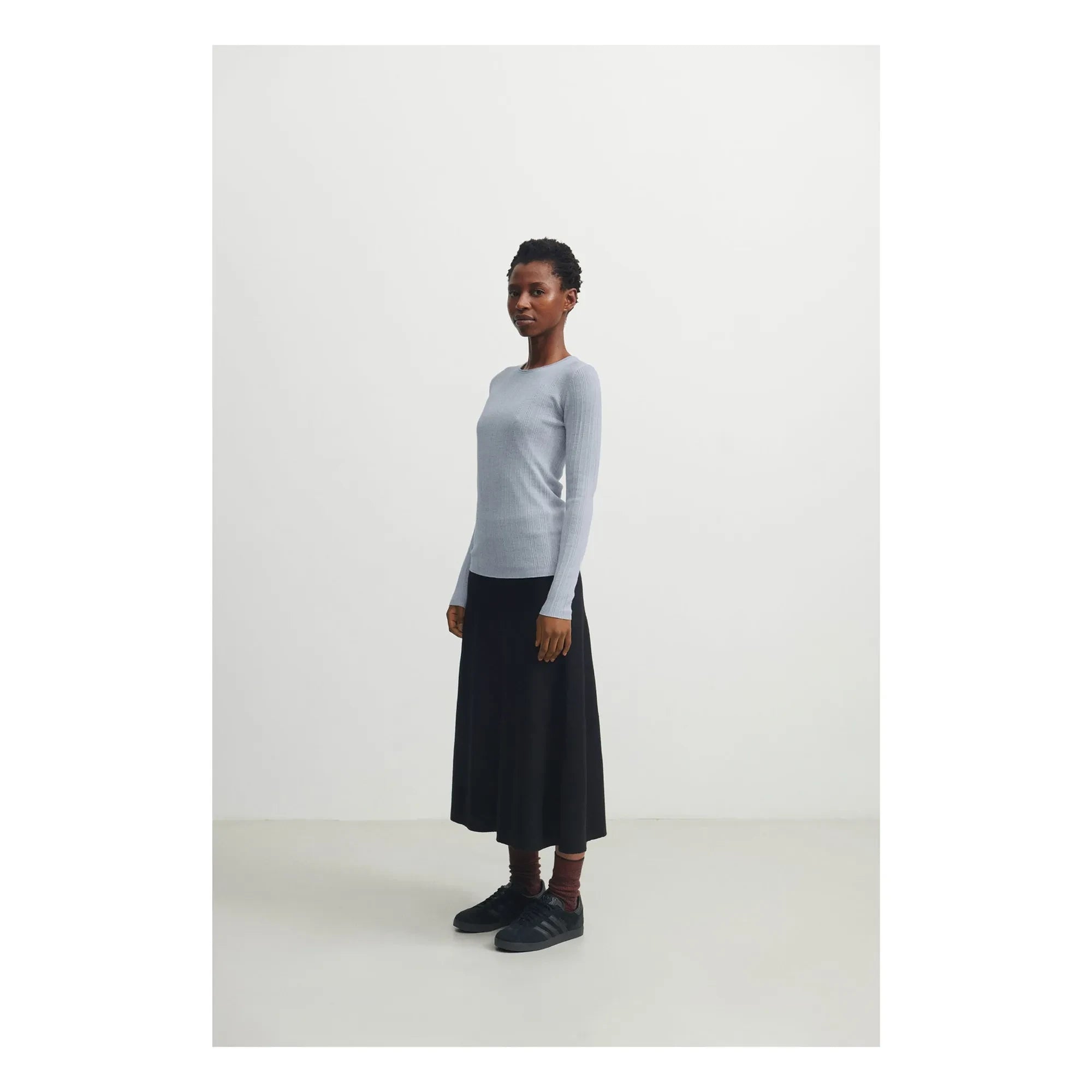 FUB - Falda de Lana Merino - Colección Mujer | Negro