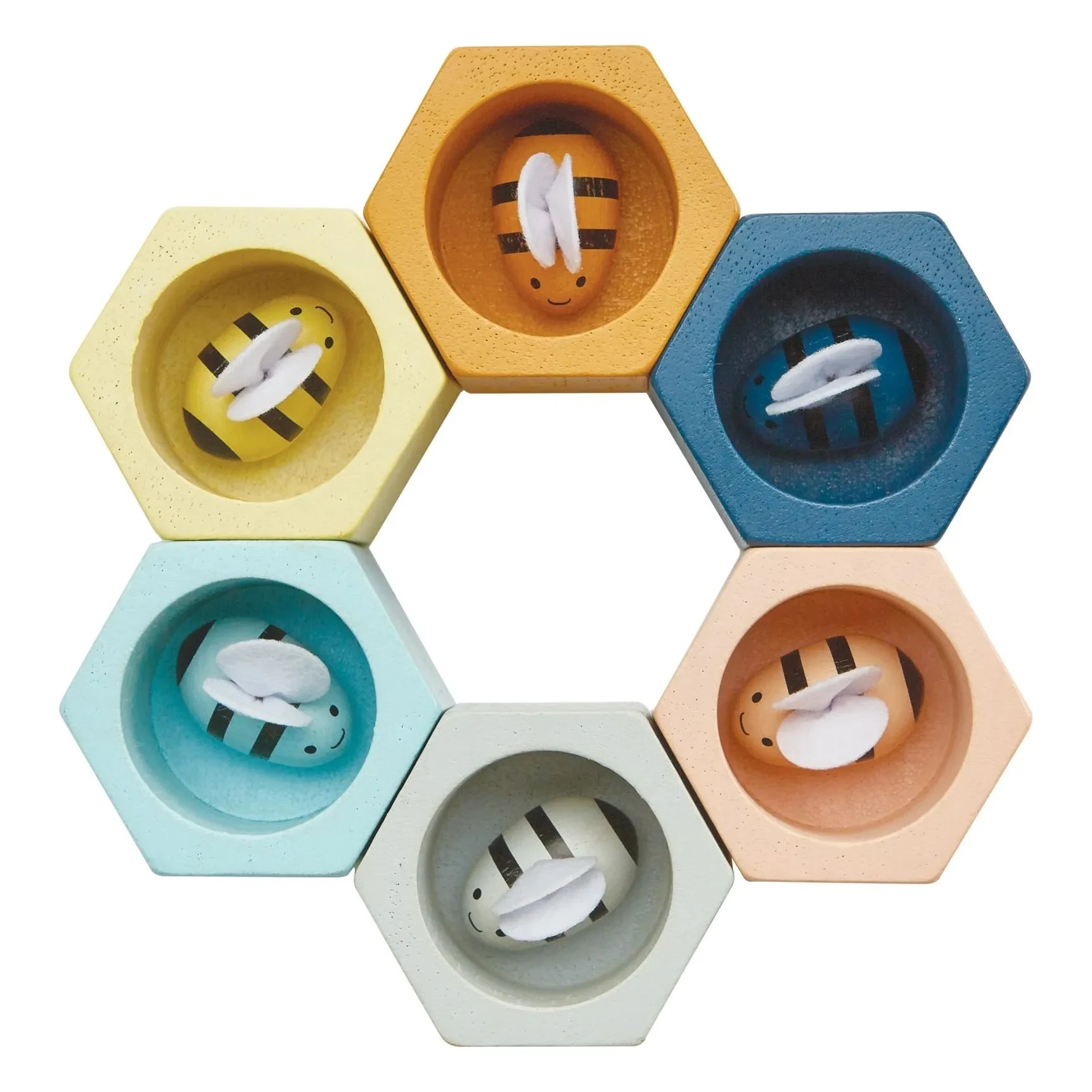 Plan Toys - Pinzas de panal de abeja