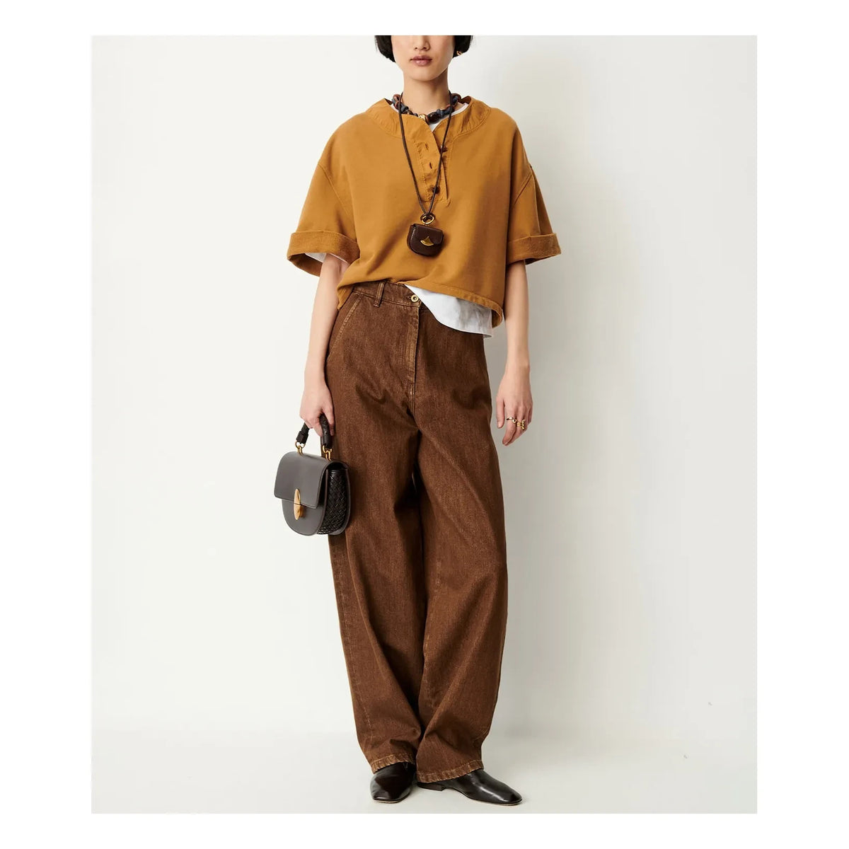 Sessùn - Camiseta Lift de algodón | Avellana