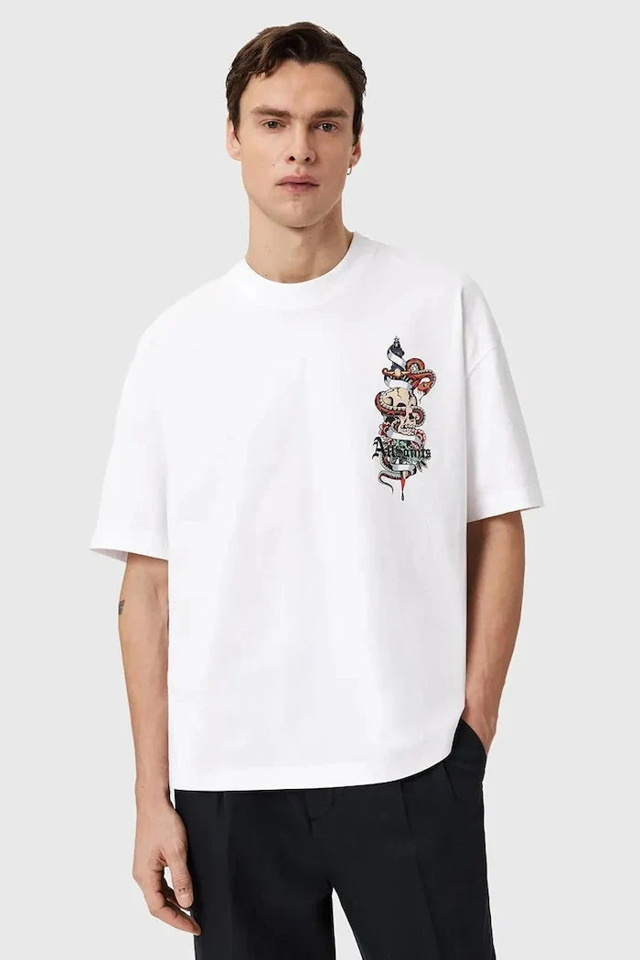 Camiseta de algodón AllSaints BLADE