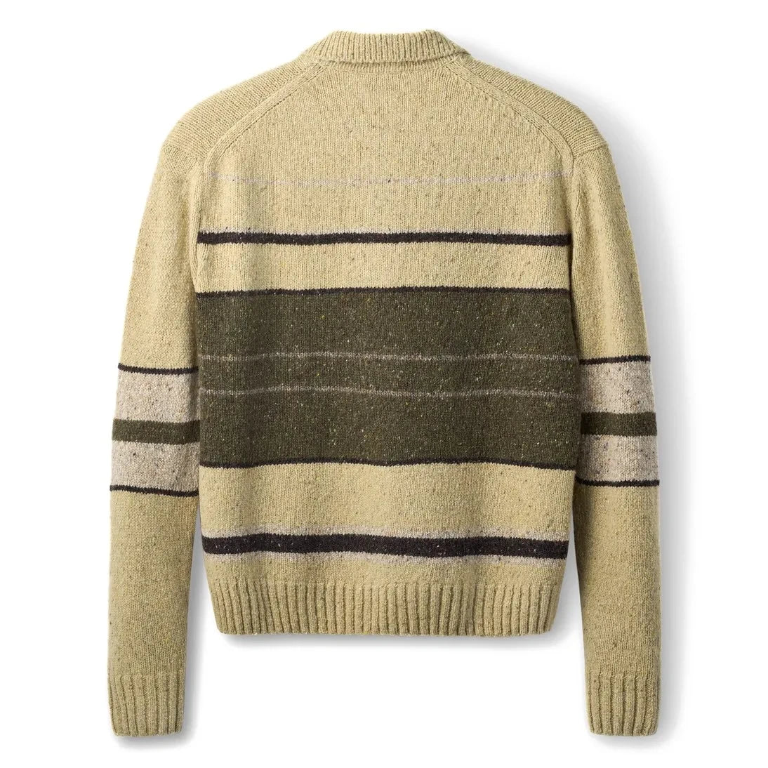 Forét - Polo de lana a rayas | Beige oscuro