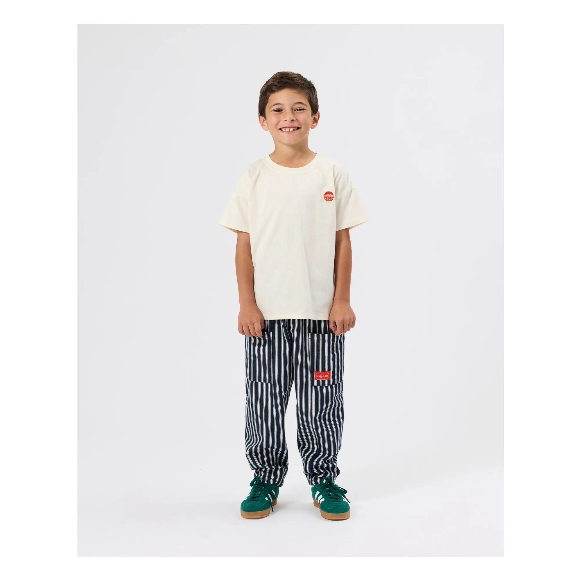 Goldie + Ace - Pantalones a Rayas | Azul Marino