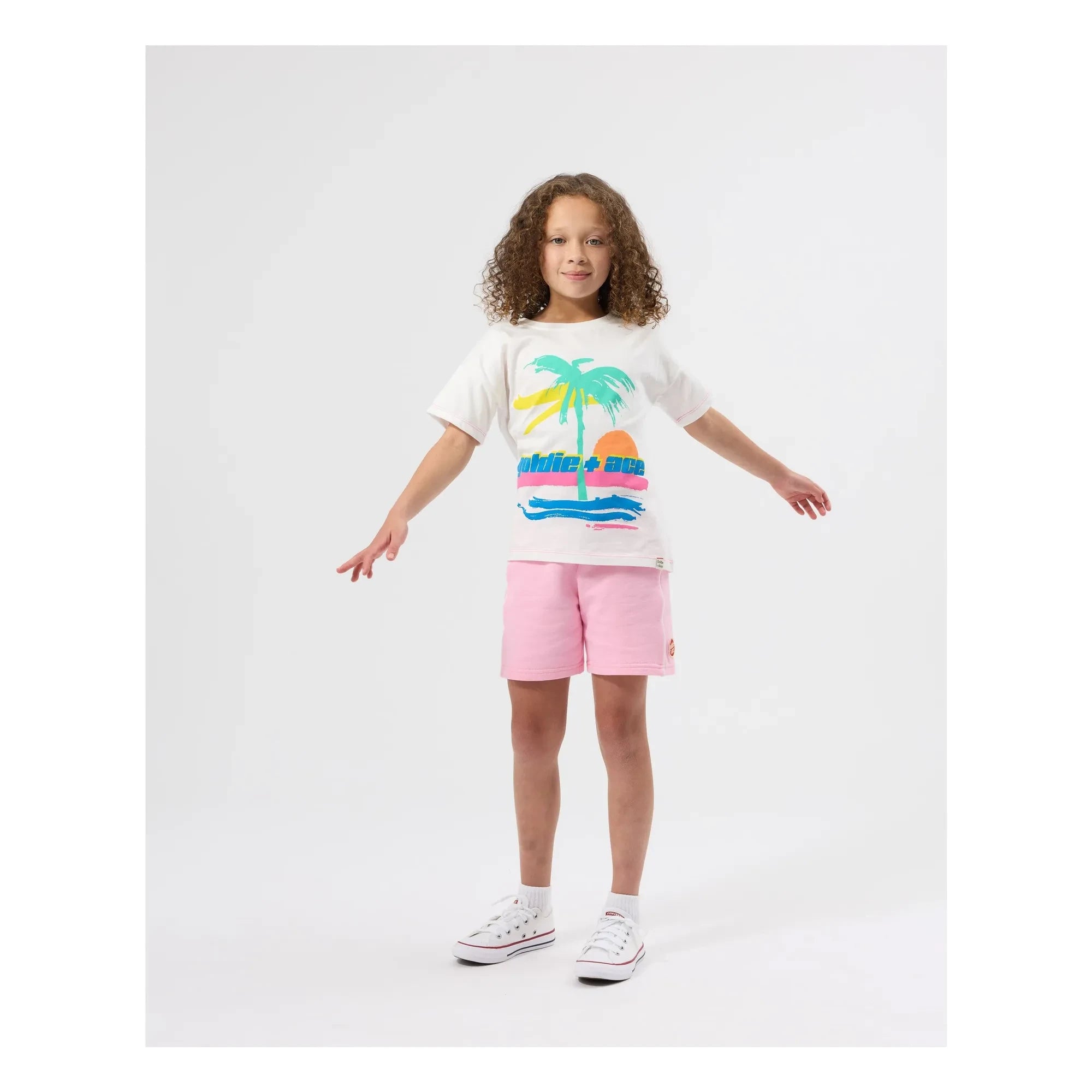 Goldie + Ace - Camiseta Palm | Marfil
