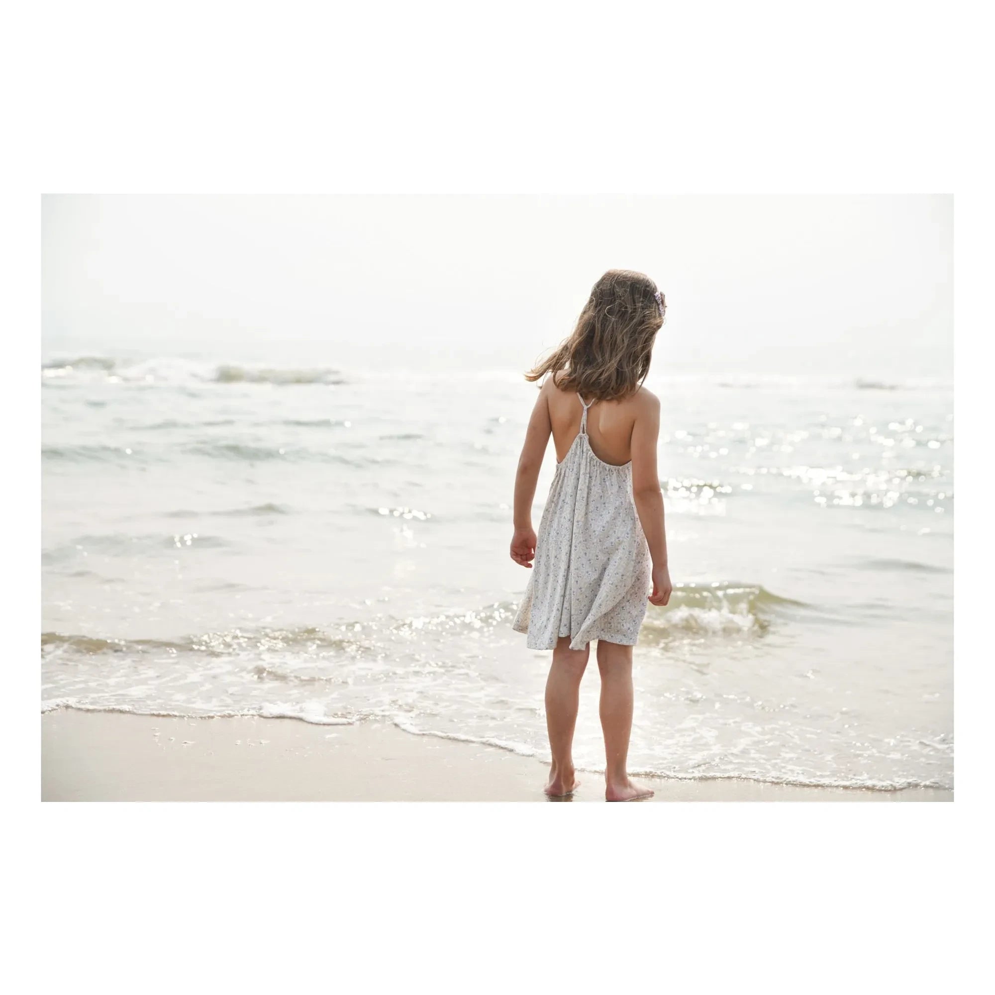 Soor Ploom - Vestido de algodón orgánico Loop Fleurie | Crudo