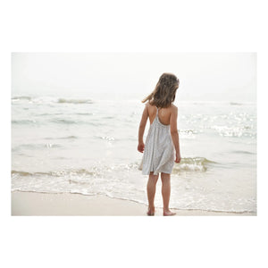 Soor Ploom - Vestido de algodón orgánico Loop Fleurie | Crudo