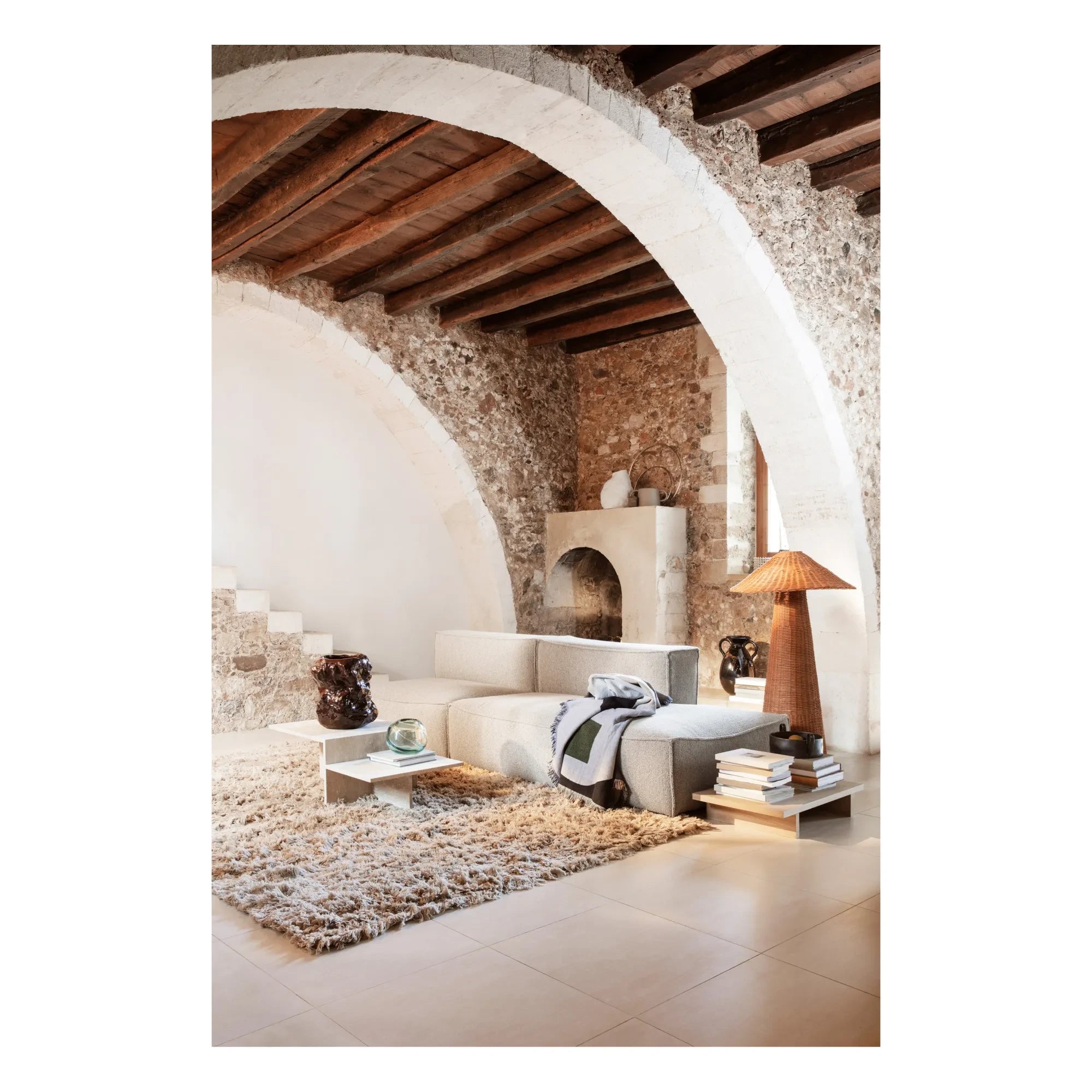 Ferm Living - Lámpara Dou Rattan