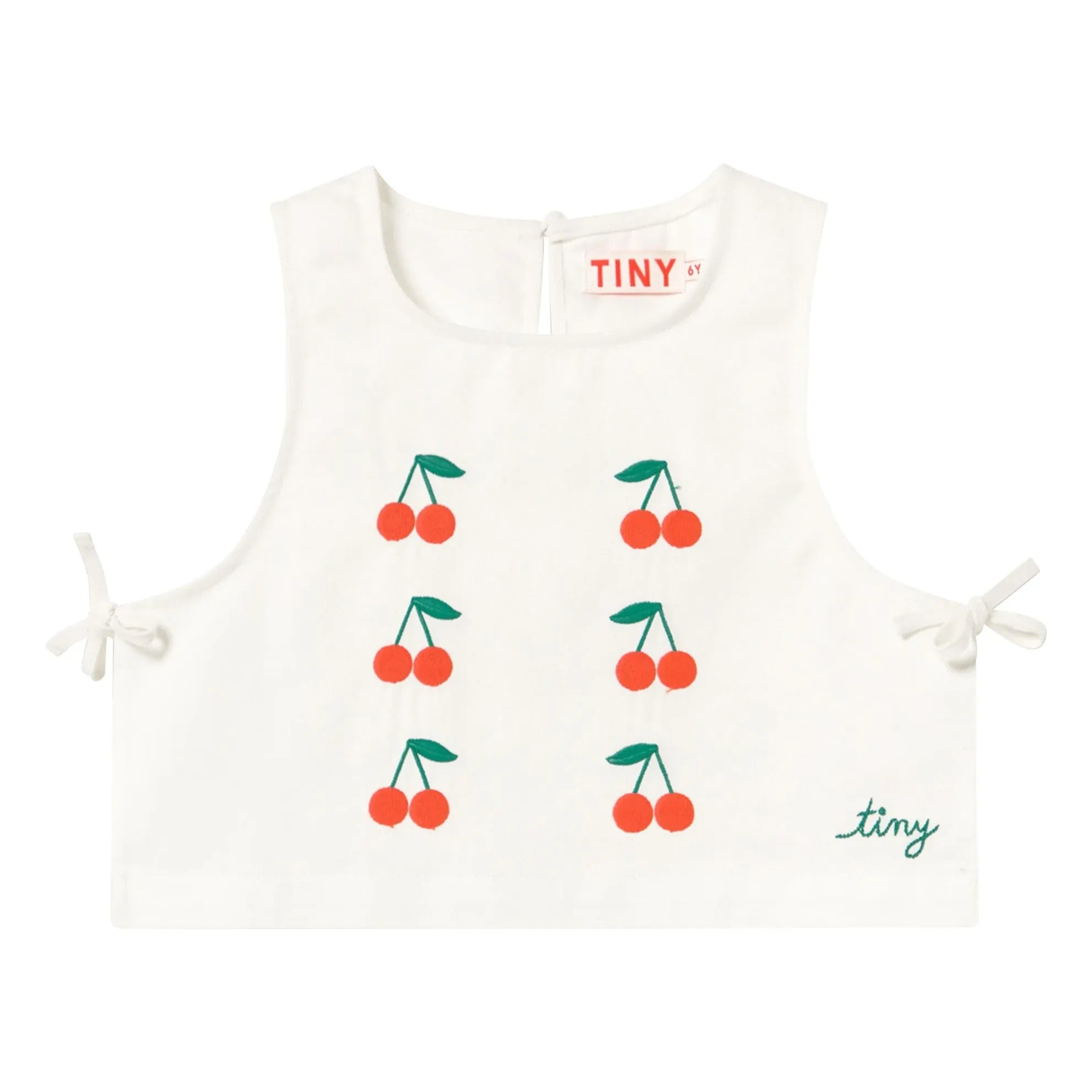 Tinycottons - Top Cerezas | Blanco