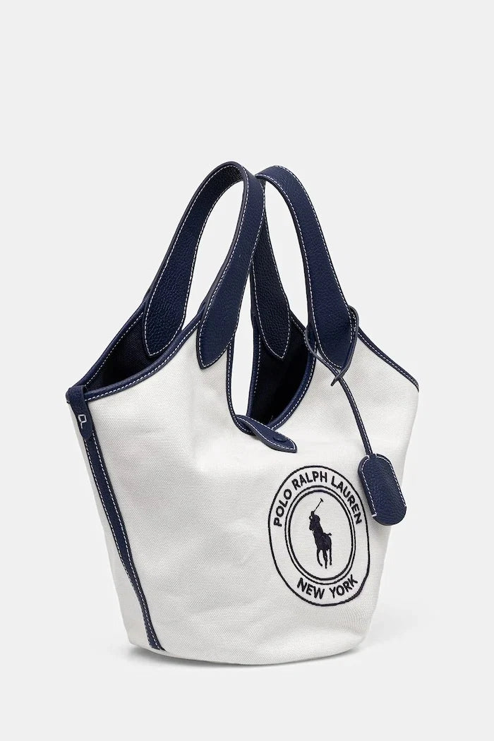 Bolso tote de algodón para mujer Polo Ralph Lauren