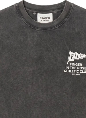 Finger in the nose - Camiseta de algodón orgánico Sako Run Club | Negro