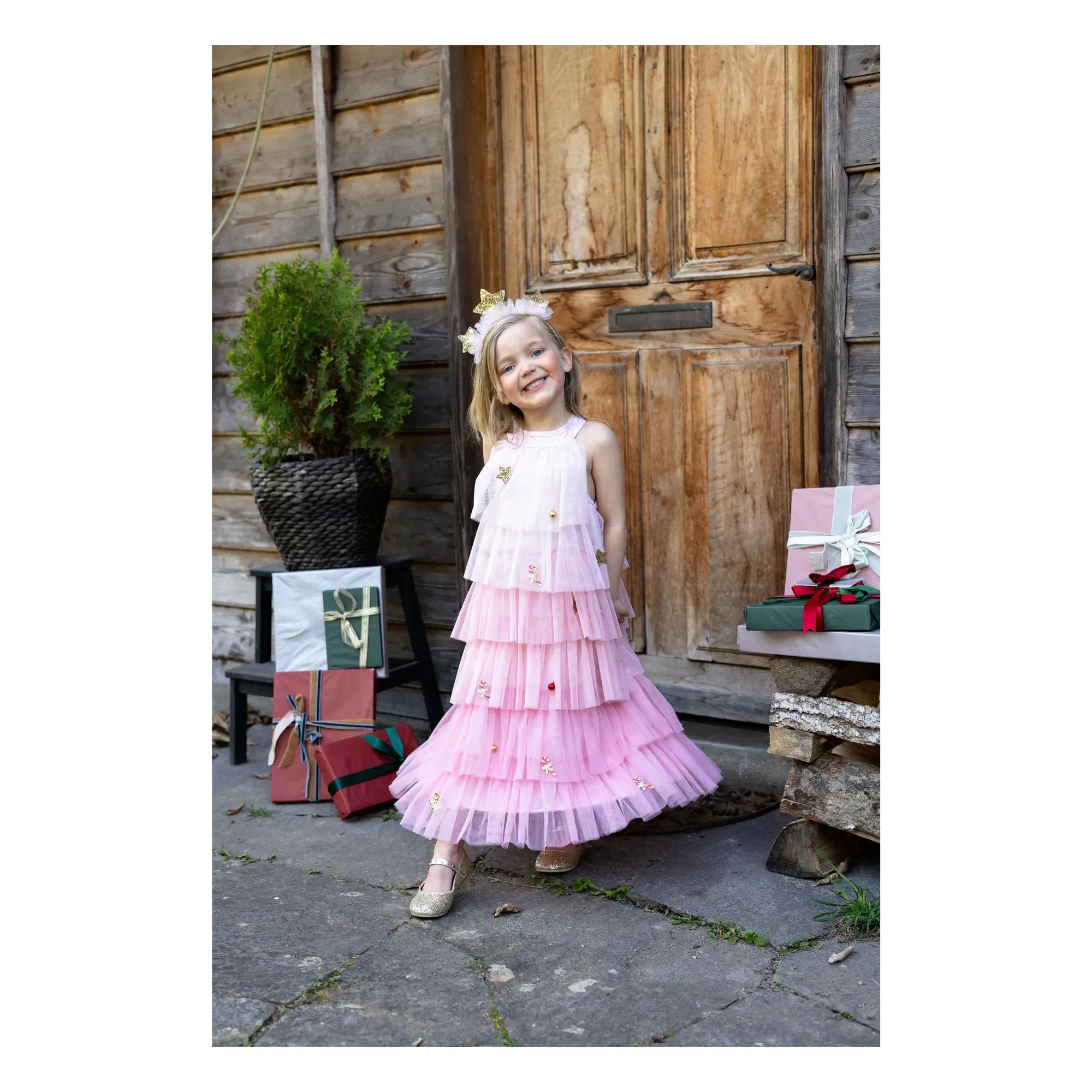 Great Pretenders - Vestido de árbol de Navidad con diadema | Rosa