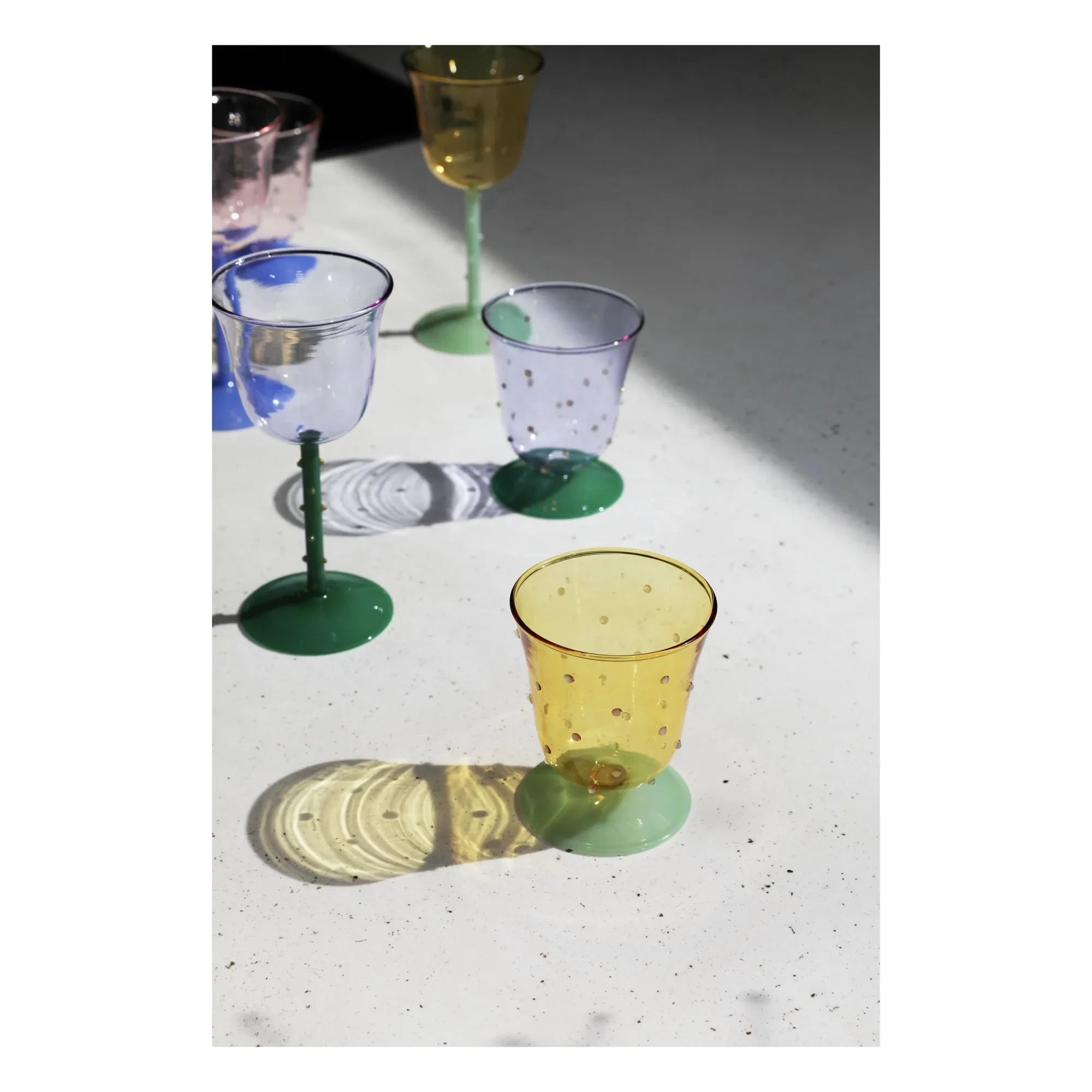 &Klevering - Vasos Dot - Juego de 2 | Amarillo