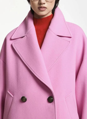 Essentiel Antwerp - Oversized Böbrek Kaban | Pembe