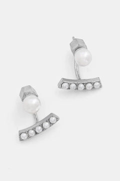 Pendientes de latón con circonitas AllSaints para mujer