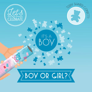 Legami - Gender Açılan Confetti Popper - Niño or Niña? - Niño