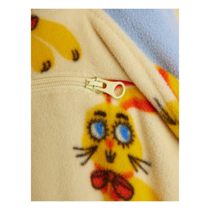 Mini Rodini - Zip Sweat Tavşanlar Geri Dönüştürülmüş Elyaf | Sarı