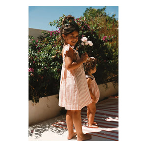 Lilinoa - Vestido Eve de rayas con volantes | Blush