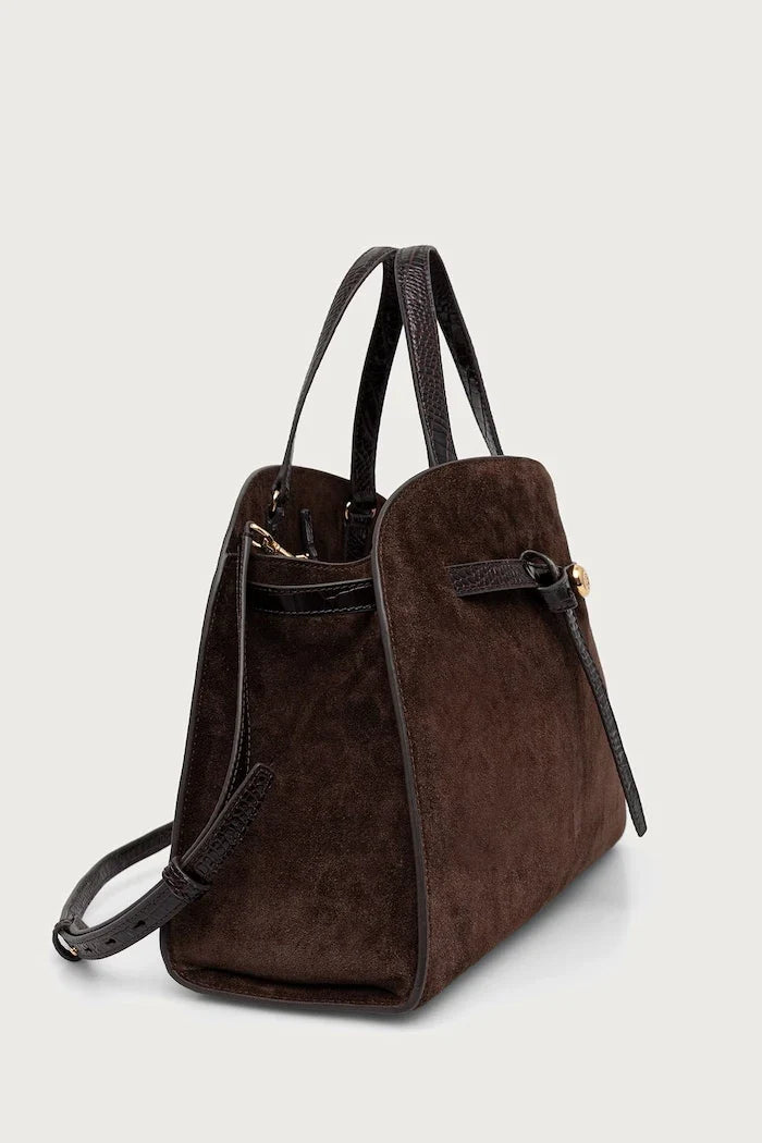 Bolso Tory Burch Romy Bauletto de ante para mujer