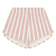 Studio Bohème - Shorts de gasa de algodón orgánico a rayas | Rosa