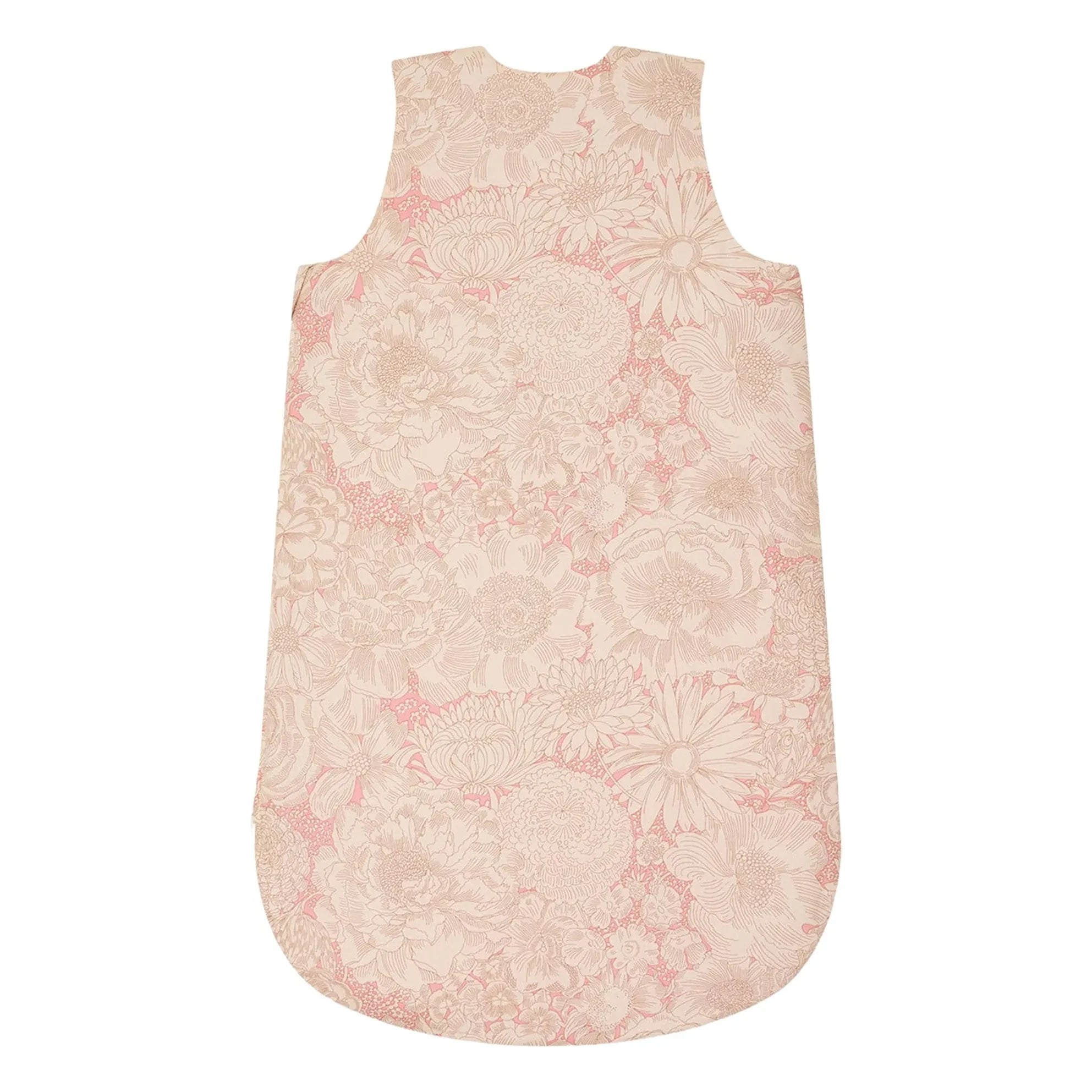 Bonpoint - Saco de dormir Joujou Fleurie de algodón orgánico | Rosa pálido