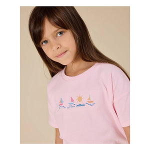 Goldie + Ace - Camiseta Bateaux | Rosa pálido