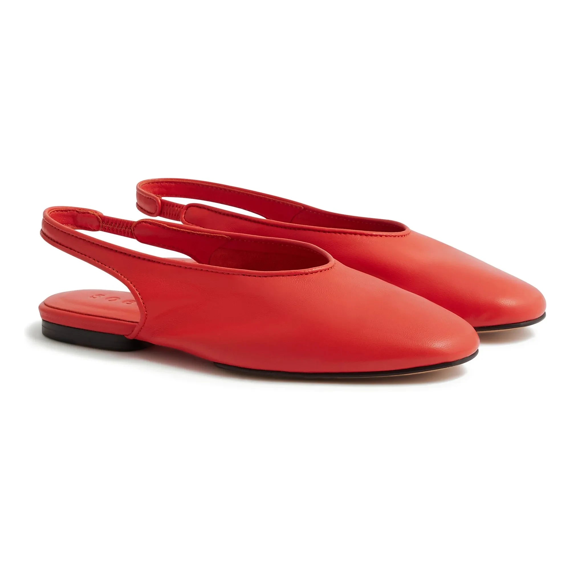 Soeur - Zapatillas bailarina de piel Emmett | Rojo