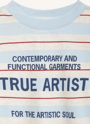 True Artist - Çizgili T-shirt N°16 | Açık mavi