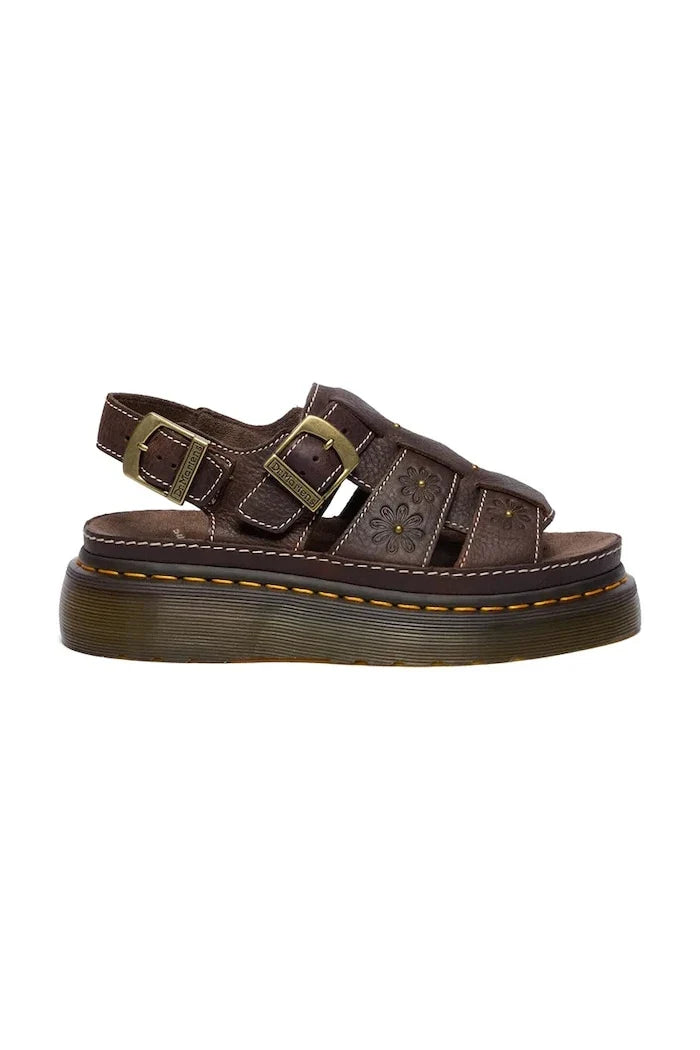 Dr. Martens Wrenlie sandalias de plataforma de cuero para mujer