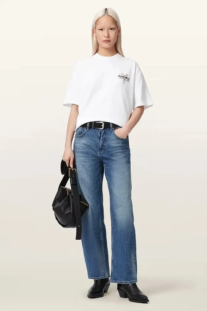 AllSaints Camiseta Oversize de Algodón para Mujer PENTACLE