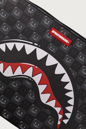 Sprayground - Bolsa de Hombro Negra con Tiburones en París 910B9318NSZ