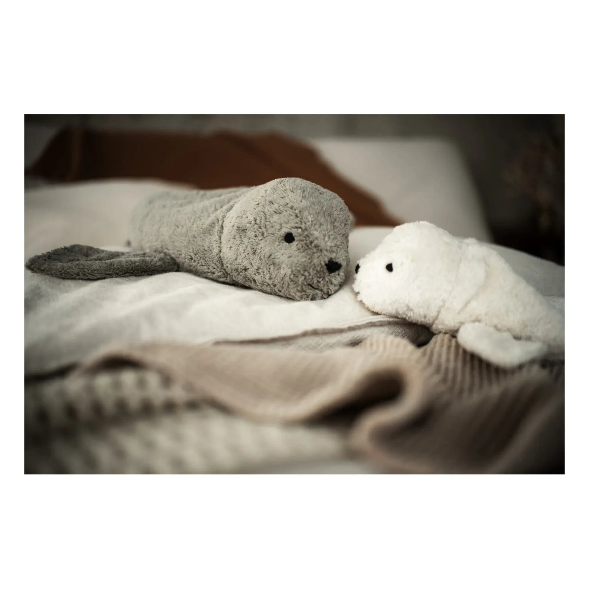 Senger Naturwelt - Animal de peluche foca pequeña | gris | Gris