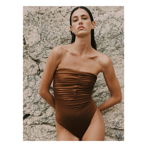 Vanessa Sposi - Bañador De Una Pieza Bustier | Chocolate