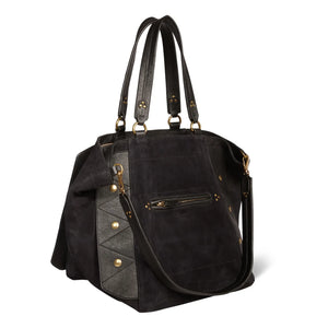 Jérôme Dreyfuss - Bolso Roger Velvet Crust | Negro