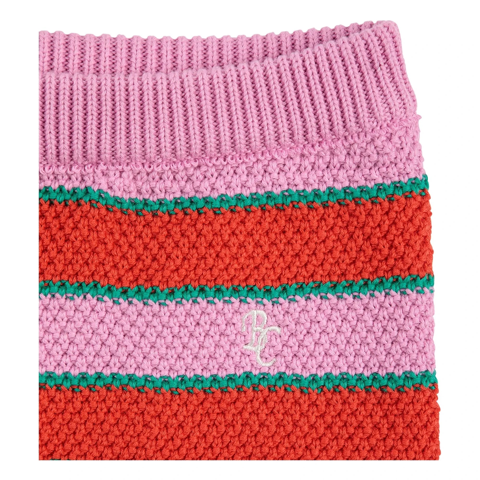 Bobo Choses - Shorts de rayas de algodón orgánico | Rosa