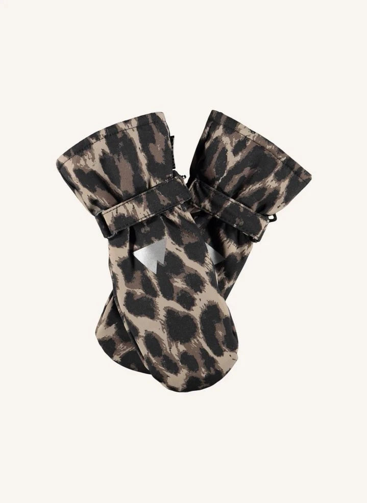 Molo - Guantes de leopardo Mitzy | Marrón